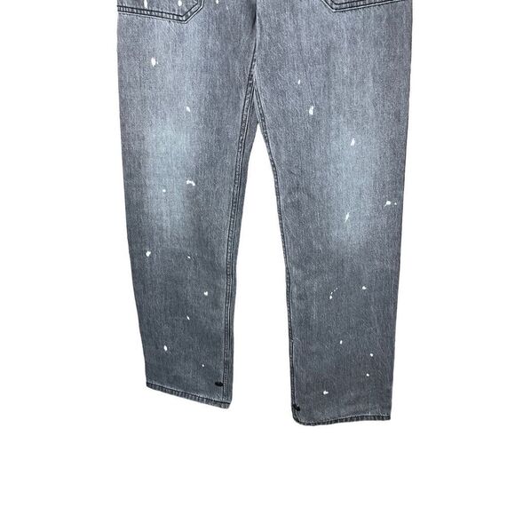 Sandrine Rose Womens Polka Dot Gray Wide Leg Button Fly Buckle‎ Back NWT Size 28 - Picture 3 of 13